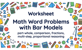 Math Word Problems with Bar Models