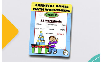 Math Worksheets: Carnival Games for Grade 2