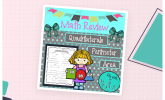 Math Worksheets for Quadrilaterals l Perimeter l Area