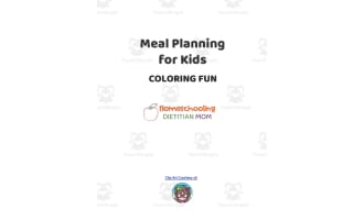 Meal Planning for Kids Health Coloring