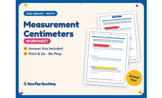 Measurement Centimeters Worksheet – 2nd Grade Math Practice