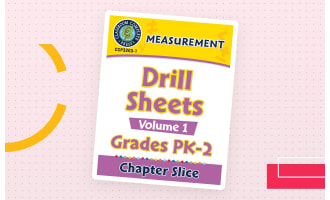 Measurement - Drill Sheets Vol. 1 Gr. PK-2