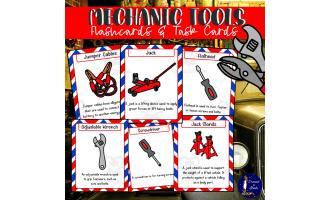 Mechanic Tools Flashcards and Task Cards