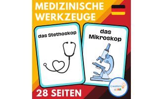 Medical Tools Flashcards in German