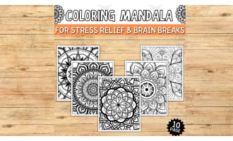 Meditative Mandalas: Printable Coloring Book for Relaxation and Mental Wellness!
