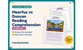 Meerfus vs Duncan Reading Comprehension Worksheet – 4th Grade Practice