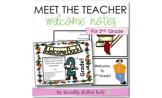 MEET THE TEACHER Welcome Notes For 2nd Grade