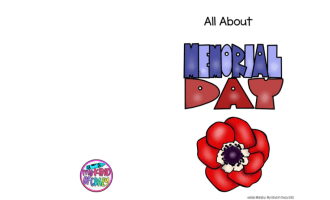 Memorial Day Adapted Book, Printable, Color and BW, Special Ed