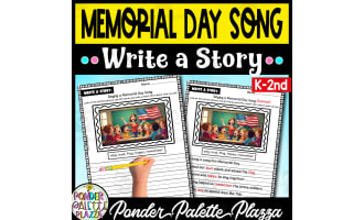 Memorial Day Song Write a Story Activity - Memorial Day