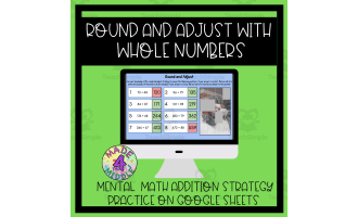 Mental Math Mystery Picture Reveal: "Round + Adjust" Addition Strategy