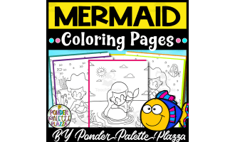 Mermaid Coloring Pages - Coloring Activity