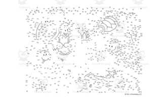 Mermaid Dot-to-Dot PDF
