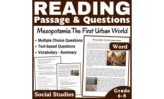 Mesopotamia: Social Studies Reading Comprehension Passage (Word)