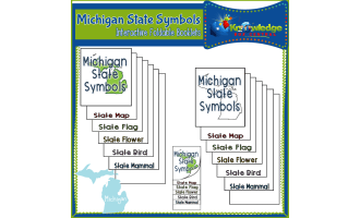 Michigan State Symbols Interactive Foldable Booklets – EBOOK
