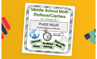 Middle School Math Stations or Centers: Large and Small Place Value