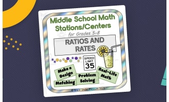 Middle School Ratios & Rates Math Stations
