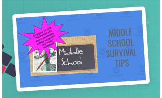 Middle School Survival Kit! An SEL Lesson With videos Handout