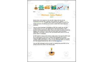 Minimum Viable Product Packet and Practice Problems (Google 1:1)