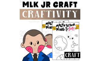 MLK craft Worksheet Activities, Build Mlk Character