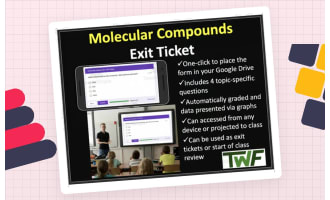 Molecular Compounds - Exit Ticket and Review Activity