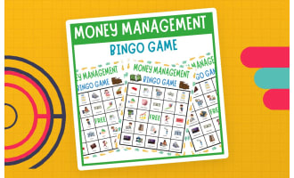 Money Management Bingo game Life Skill Budgeting Financial Literacy