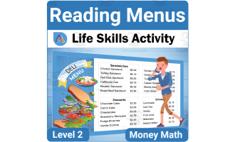 Understanding Menus BUNDLE - Reading Menus & Menu Math - Life