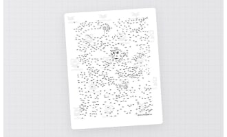 Monkey Extreme Difficulty Dot-to-Dot / Connect the Dots PDF