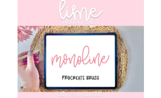 Monoline Procreate Brush
