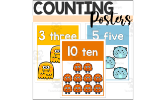 Monster Counting Posters 1-10