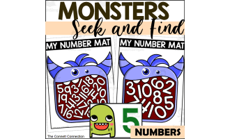 Monster Number Seek and Find Mats