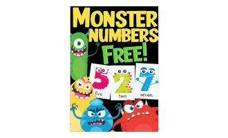 Monster Numbers 0-10 Flash Cards or Posters!