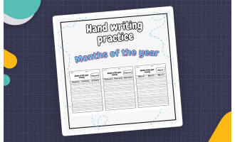 month words tracing worksheet - months of the year tracing worksheets.