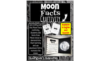 Moon Facts Craftivity (English and Spanish)