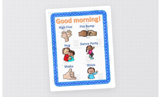 Morning Greeting Poster