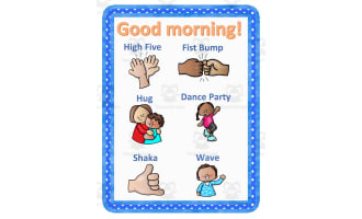 Morning Greeting Poster