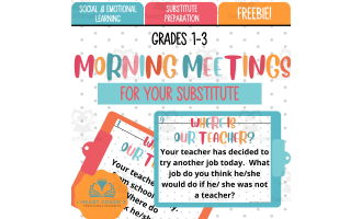 Morning Meetings for your Substitute