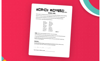 Morse Code Game – Secret Message Activity