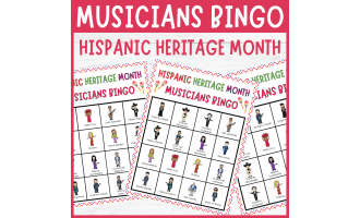 Most influential Hispanic musicians bingo, Hispanic Heritage Month
