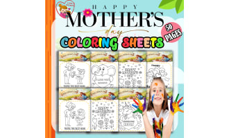Mother's Day Coloring Pages activities for Preschool Kindergarten - 1s