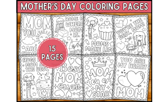 Mother's Day Coloring Pages for Kids | Happy Mother's Day