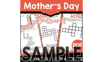 Mother's Day Crossword: 1 Page Sample (PDF)