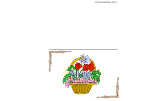 Mother's Day Flower Basket Card