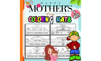 Mother's Day Hat Crown Craft Headband for Preschool and Kinderga