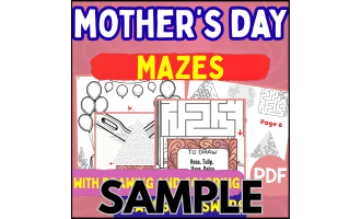 Mother's Day Maze: 1 Page Sample (PDF)