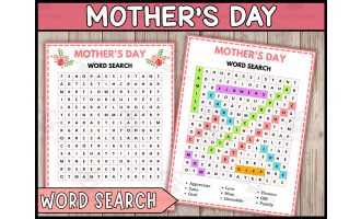 Mother's Day Word Search | Mother's Day Game