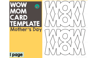 Mother's Day WOW-MOM Cards