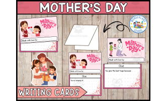 Mother's Day Writing Cards | Mother's Day Writing Craft