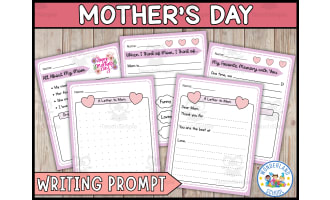 Mother's Day Writing Prompts | Mother's Day Worksheets