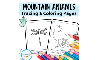 Mountain Animals Coloring Pages.