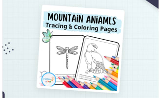Mountain Animals Coloring Pages.